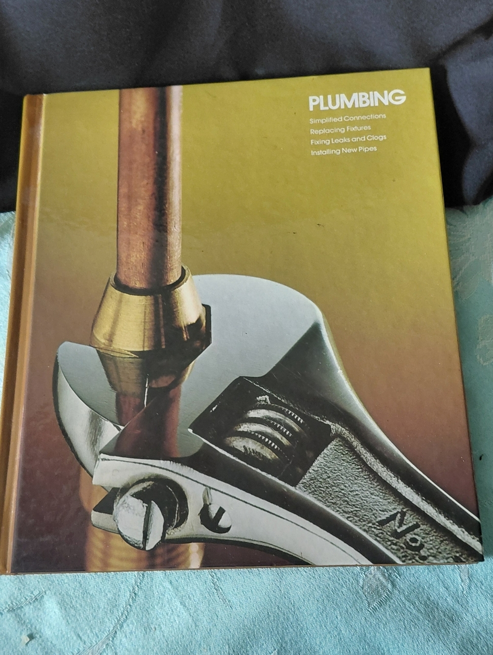 Time Life Plumbing Illustrated Hardcover Book - Gold & Silver Cover